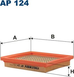 Filtron AP124 - Воздушный фильтр, двигатель autosila-amz.com