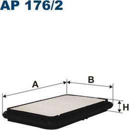 Filtron AP176/2 - Воздушный фильтр, двигатель autosila-amz.com