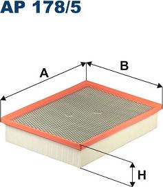 Filtron AP 178/5 - Воздушный фильтр, двигатель autosila-amz.com