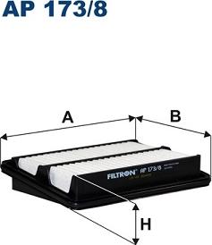 Filtron AP 173/8 - Воздушный фильтр, двигатель autosila-amz.com