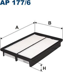 Filtron AP177/6 - Воздушный фильтр, двигатель autosila-amz.com