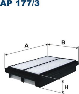 Filtron AP177/3 - Воздушный фильтр, двигатель autosila-amz.com