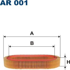 Filtron AR001 - Воздушный фильтр, двигатель autosila-amz.com