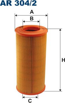 Filtron AR304/2 - Воздушный фильтр, двигатель autosila-amz.com