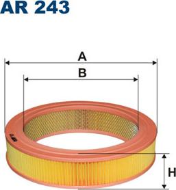 Filtron AR243 - Воздушный фильтр, двигатель autosila-amz.com