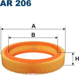 Filtron AR206 - Воздушный фильтр, двигатель autosila-amz.com