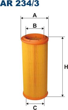 Filtron AR234/3 - Воздушный фильтр, двигатель autosila-amz.com