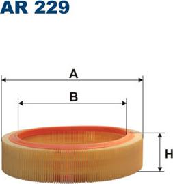 Filtron AR229 - Фильтр воздушный UNIVERSAL FILTRON AR229 autosila-amz.com