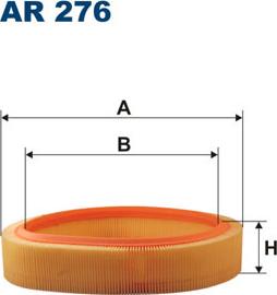 Filtron AR276 - Фильтр воздушный HONDA ACCORD -85/RENAULT MEGANE 1.4 -99 autosila-amz.com