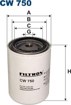 Filtron CW750 - Фильтр охлаждающей жидкости autosila-amz.com