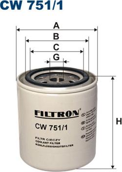 Filtron CW751/1 - Фильтр охлаждающей жидкости autosila-amz.com