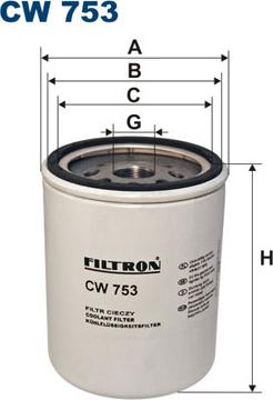 Filtron CW753 - Фильтр охлаждающей жидкости autosila-amz.com