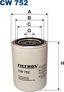 Filtron CW752 - Фильтр охлаждающей жидкости autosila-amz.com