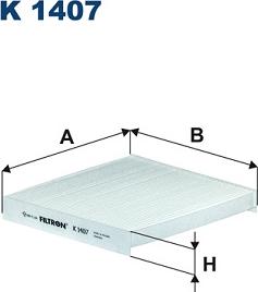 Filtron K 1407 - Фильтр воздуха в салоне autosila-amz.com