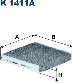 Filtron K 1411A - Фильтр воздуха в салоне autosila-amz.com