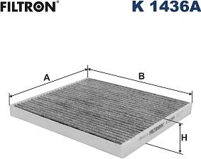 Filtron K 1436A - Фильтр воздуха в салоне autosila-amz.com