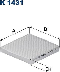 Filtron K 1431 - Фильтр воздуха в салоне autosila-amz.com