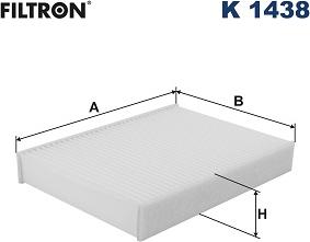 Filtron K 1438 - Фильтр воздуха в салоне autosila-amz.com