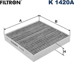 Filtron K 1420A - Фильтр воздуха в салоне autosila-amz.com