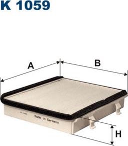 Filtron K1059 - Фильтр воздуха в салоне autosila-amz.com