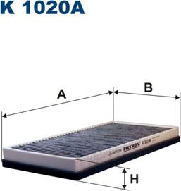 Filtron K1020A - Фильтр воздуха в салоне autosila-amz.com