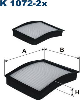 Filtron K1072-2x - Фильтр воздуха в салоне autosila-amz.com