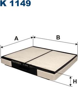 Filtron K1149 - Фильтр воздуха в салоне autosila-amz.com