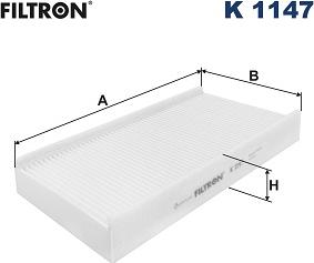 Filtron K 1147 - Фильтр воздуха в салоне autosila-amz.com