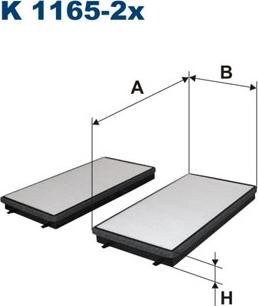 Filtron K1165-2x - Фильтр воздуха в салоне autosila-amz.com