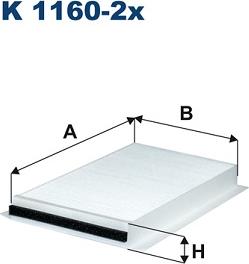 Filtron K1160-2x - Фильтр воздуха в салоне autosila-amz.com