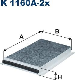 Filtron K1160A-2x - Фильтр воздуха в салоне autosila-amz.com