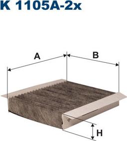 Filtron K1105A-2x - Фильтр воздуха в салоне autosila-amz.com