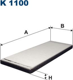 Filtron K1100 - Фильтр воздуха в салоне autosila-amz.com