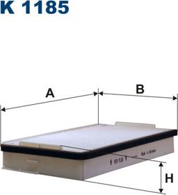 Filtron K1185 - Фильтр воздуха в салоне autosila-amz.com