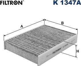Filtron K 1347A - Фильтр воздуха в салоне autosila-amz.com