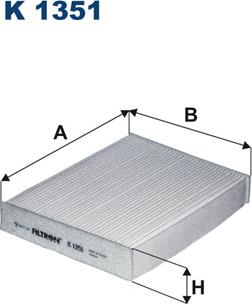 Filtron K1351 - Фильтр воздуха в салоне autosila-amz.com