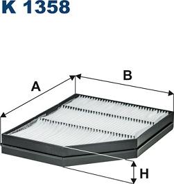 Filtron K1358 - Фильтр воздуха в салоне autosila-amz.com