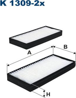 Filtron K1309-2x - Фильтр воздуха в салоне autosila-amz.com
