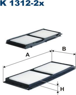 Filtron K1312-2x - Фильтр воздуха в салоне autosila-amz.com