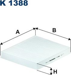 Filtron K 1388 - Фильтр воздуха в салоне autosila-amz.com