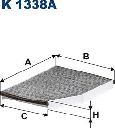 Filtron K1338A - Фильтр воздуха в салоне autosila-amz.com