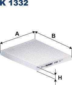 Filtron K1332 - Фильтр воздуха в салоне autosila-amz.com