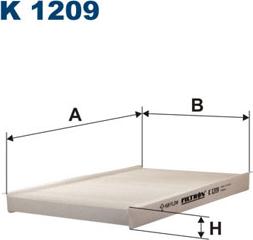 Filtron K1209 - Фильтр воздуха в салоне autosila-amz.com