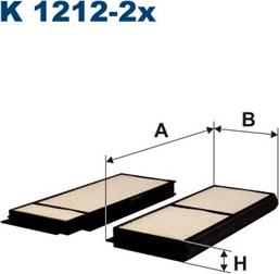 Filtron K1212-2x - Фильтр воздуха в салоне autosila-amz.com