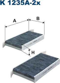 Filtron K1235A-2x - Фильтр воздуха в салоне autosila-amz.com