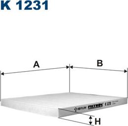 Filtron K1231 - Фильтр воздуха в салоне autosila-amz.com