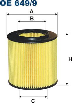 Filtron OE649/9 - Масляный фильтр autosila-amz.com