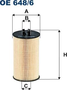 Filtron OE648/6 - Масляный фильтр autosila-amz.com