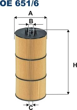 Filtron OE651/6 - Масляный фильтр autosila-amz.com