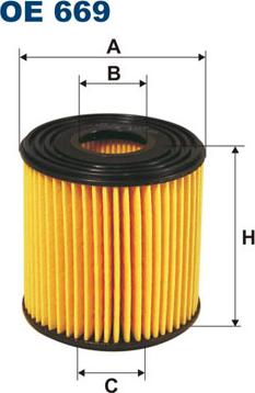 Filtron OE669 - Масляный фильтр autosila-amz.com